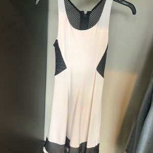Black and white stretchy dress
